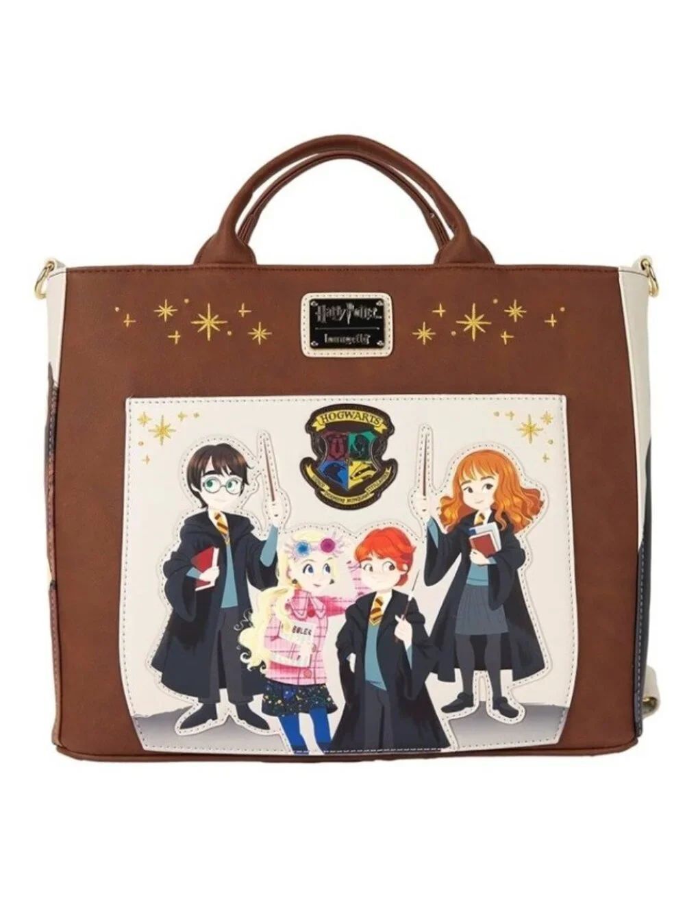 Harry Potter Hogwarts School Convertible Backpack Tote Luna Hermione Loungefly